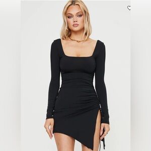 Princess Polly Black Long Sleeve Dress